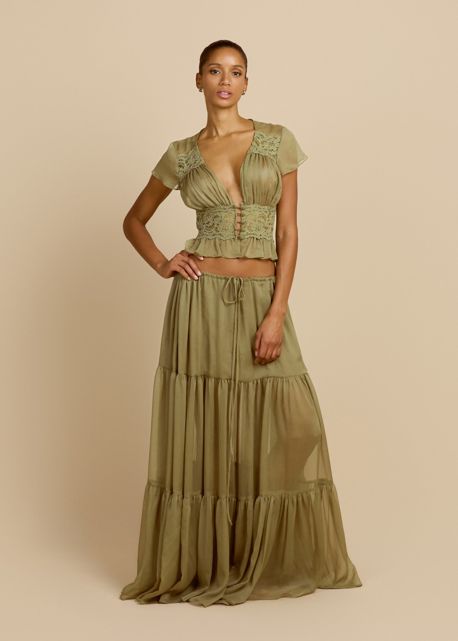 SABRINA TOP PISTACHIO