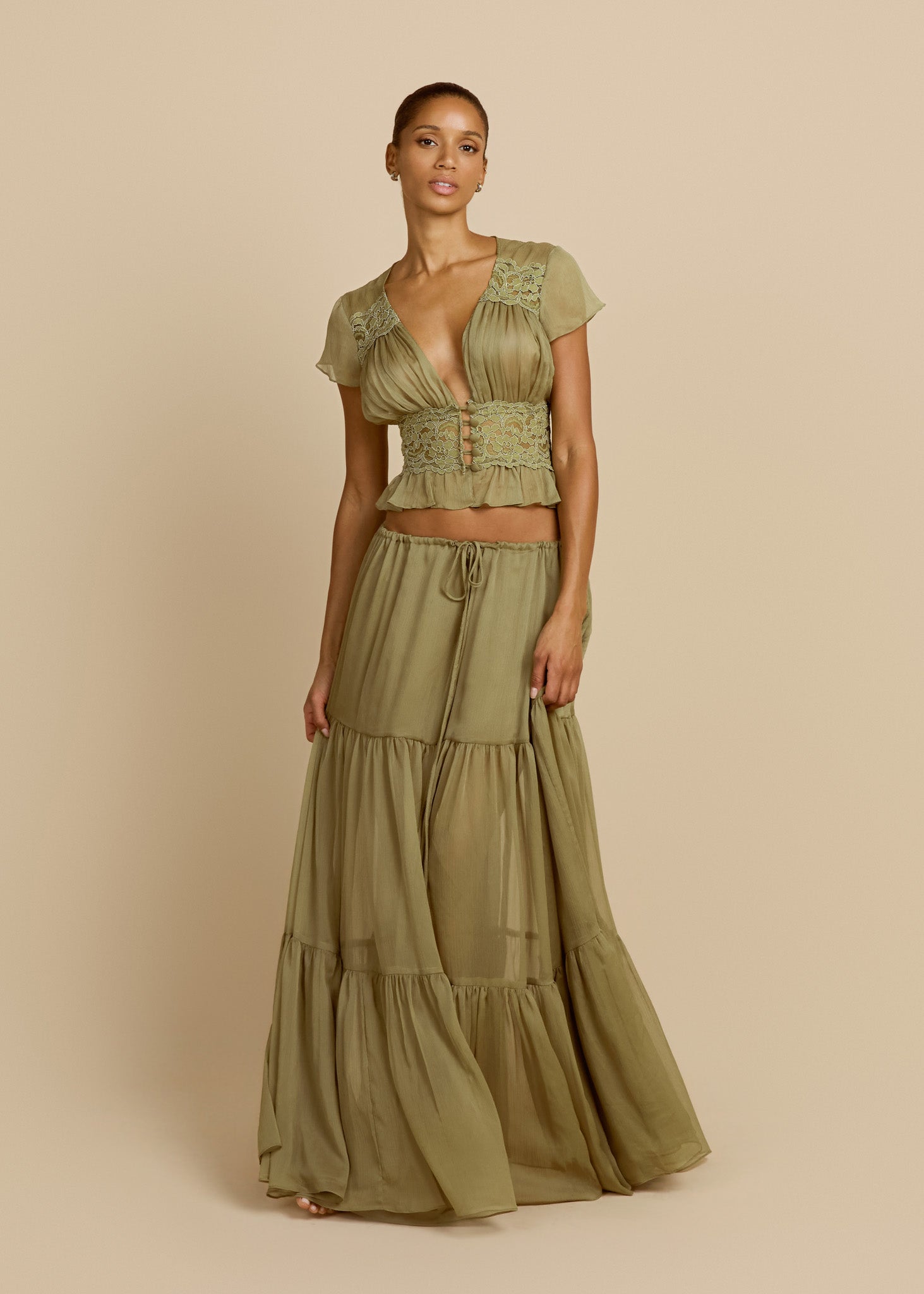 SABRINA SKIRT PISTACHIO