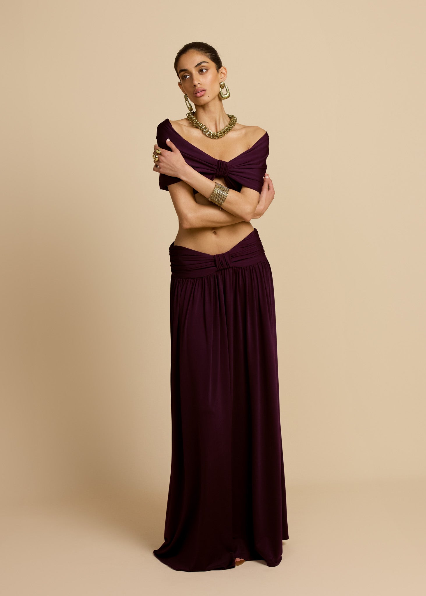 ALESSIA SKIRT PLUM