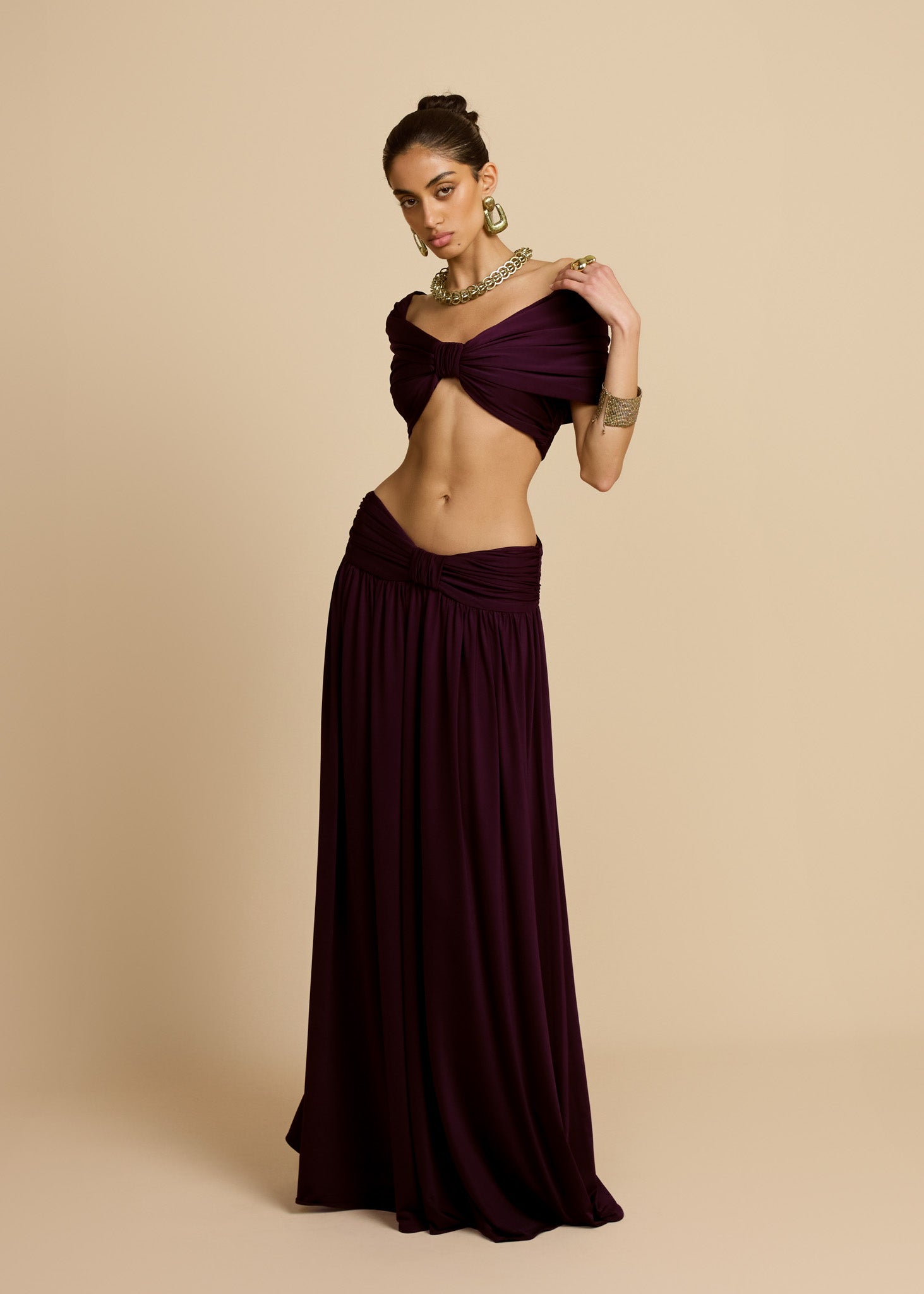 ALESSIA SKIRT PLUM