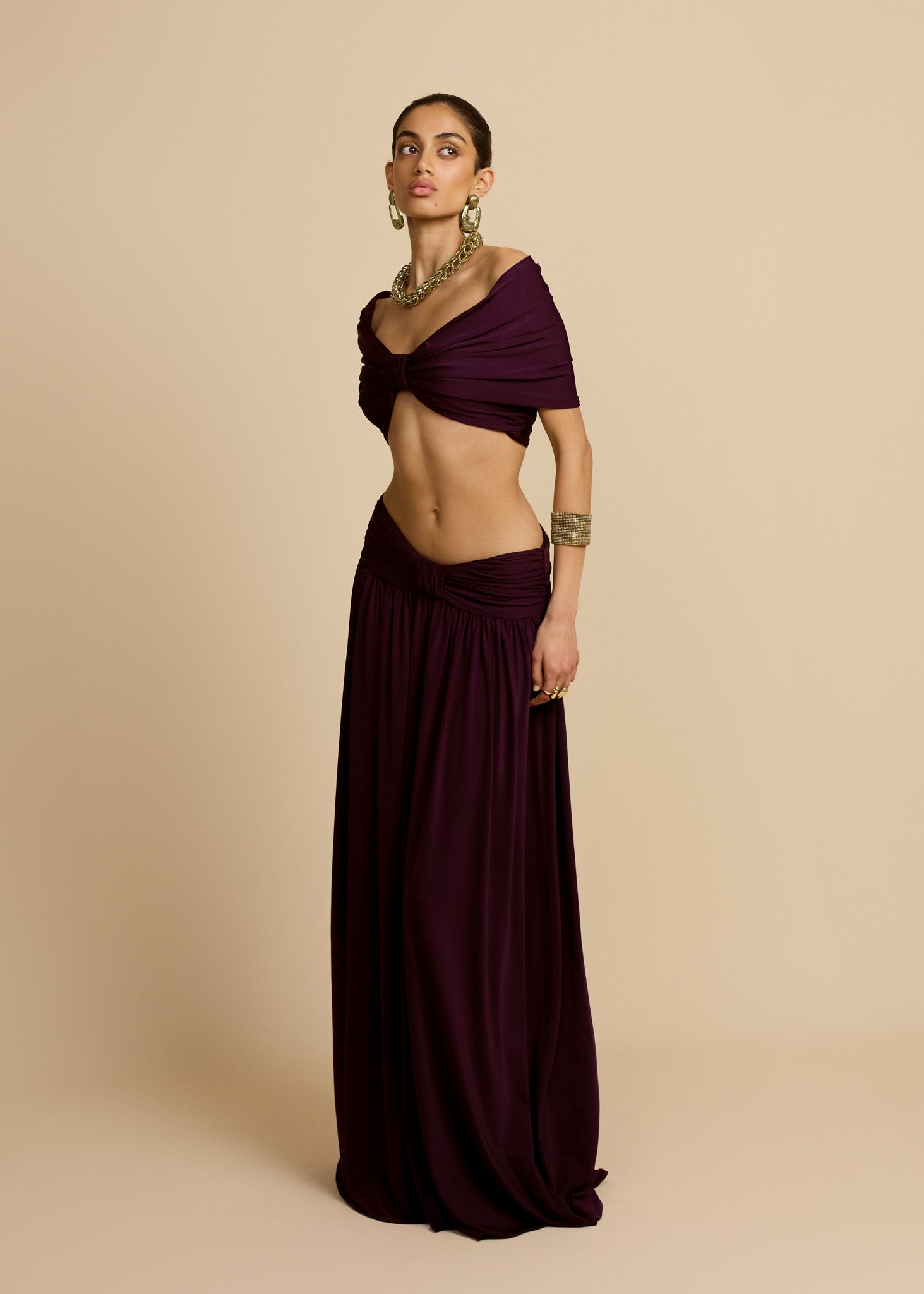 ALESSIA SKIRT PLUM