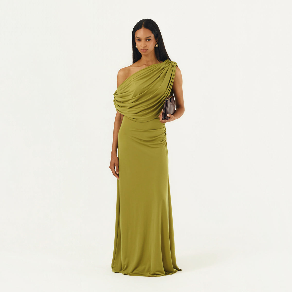 CALISTA DRESS CHARTREUSE