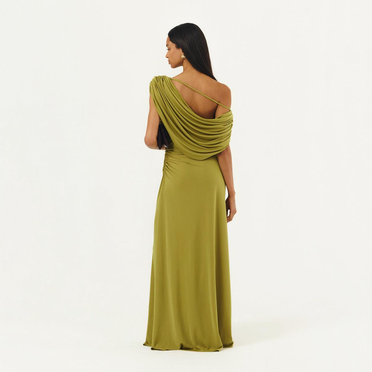 CALISTA DRESS CHARTREUSE