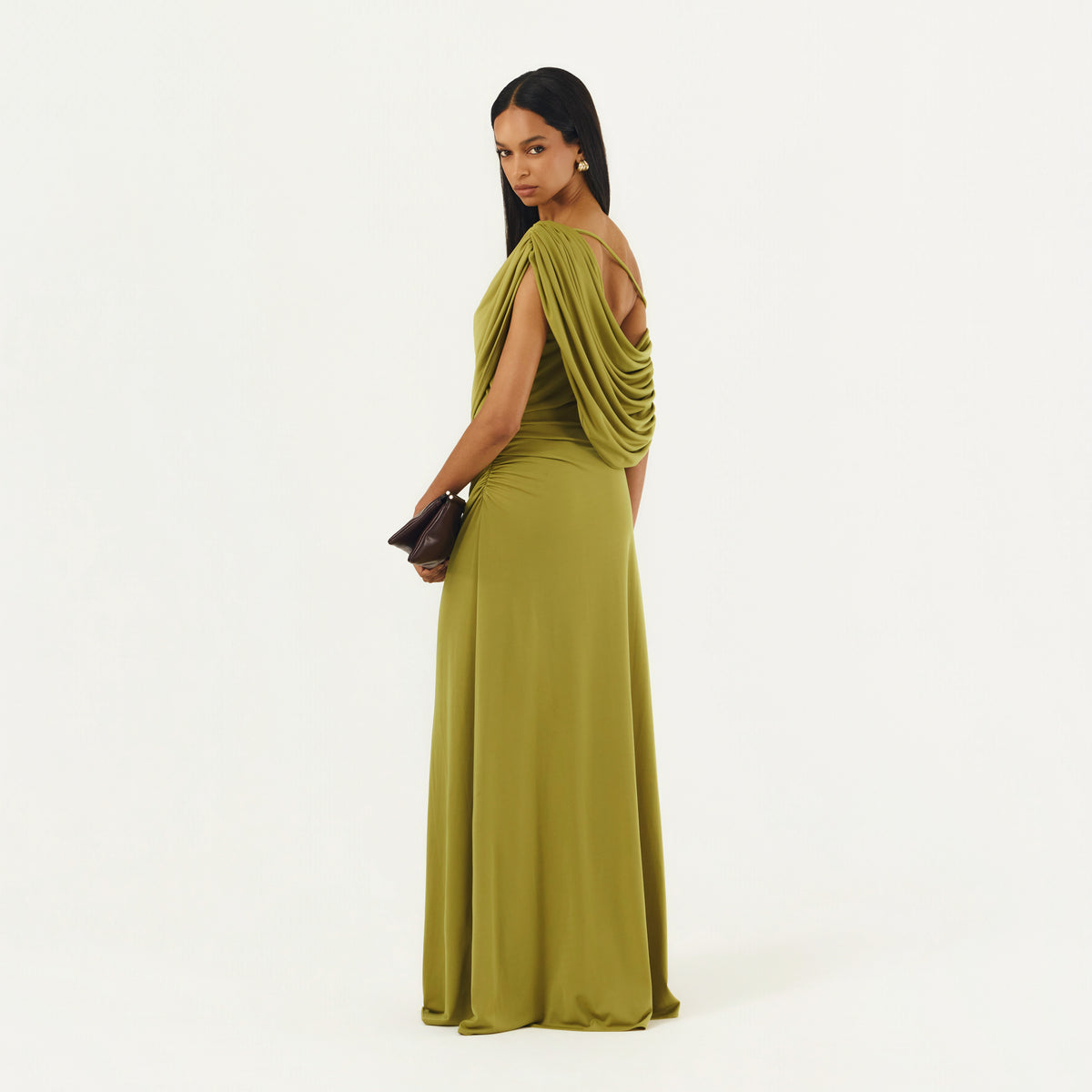 CALISTA DRESS CHARTREUSE