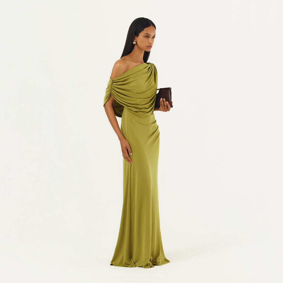 CALISTA DRESS CHARTREUSE