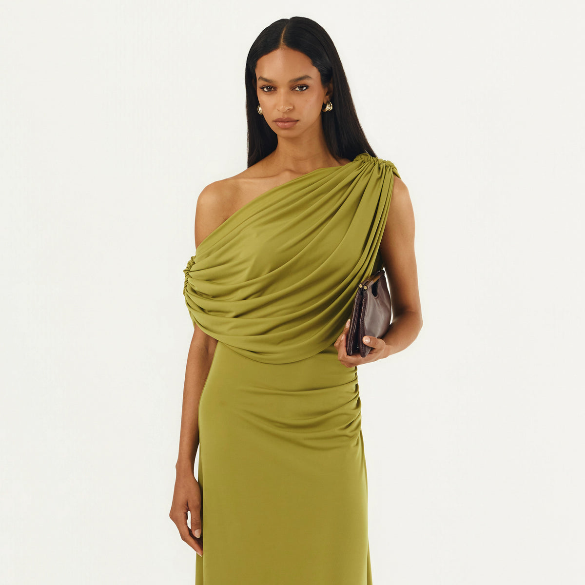 CALISTA DRESS CHARTREUSE