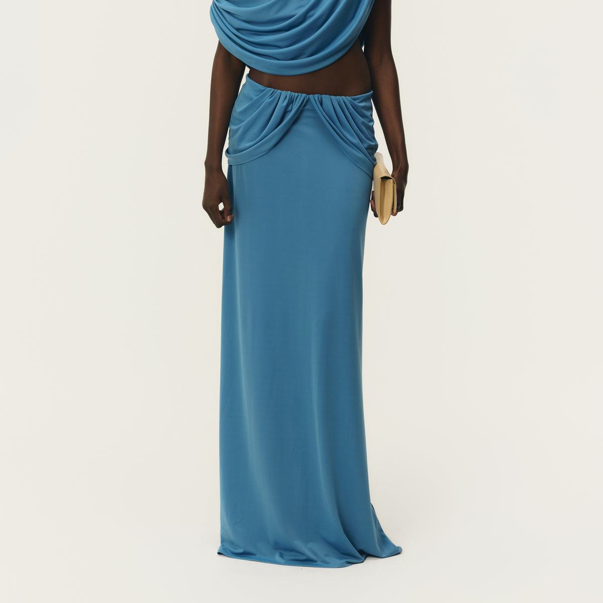 CHIARA SKIRT DUSTY BLUE