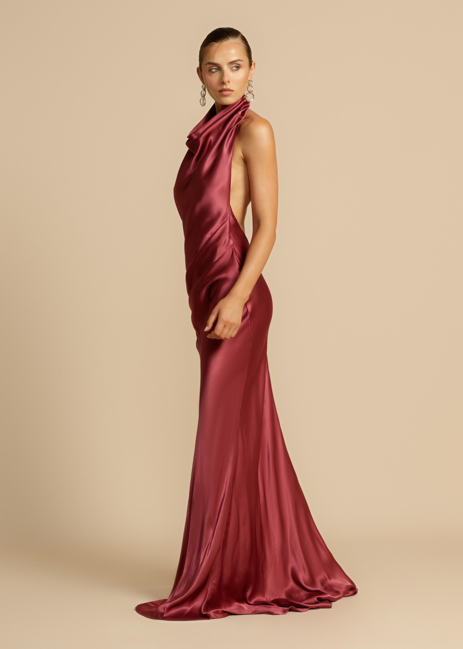GAIA DRESS PLUM