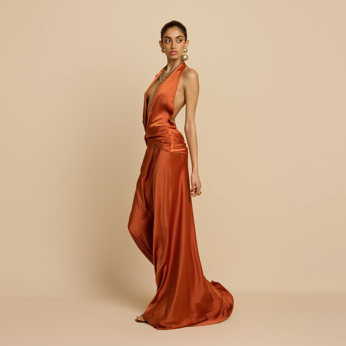 FRANCESCA DRESS RUST
