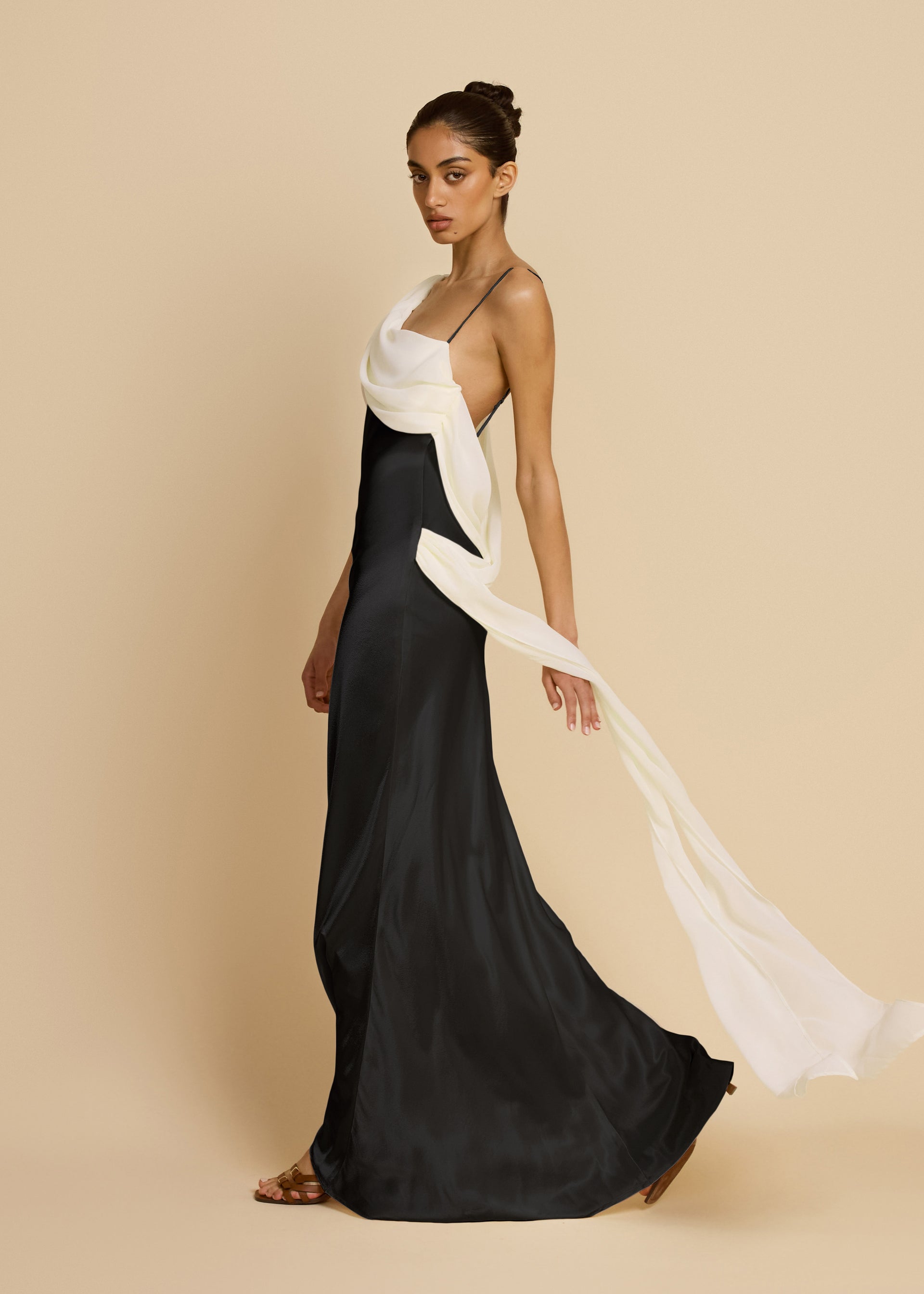 HELENA DRESS Black & IVORY S HELENA DRESS Black & IVORY S