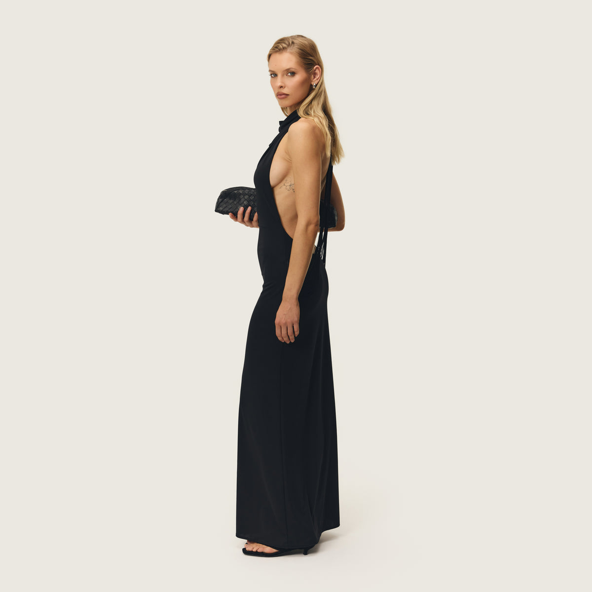 JEAN DRESS BLACK