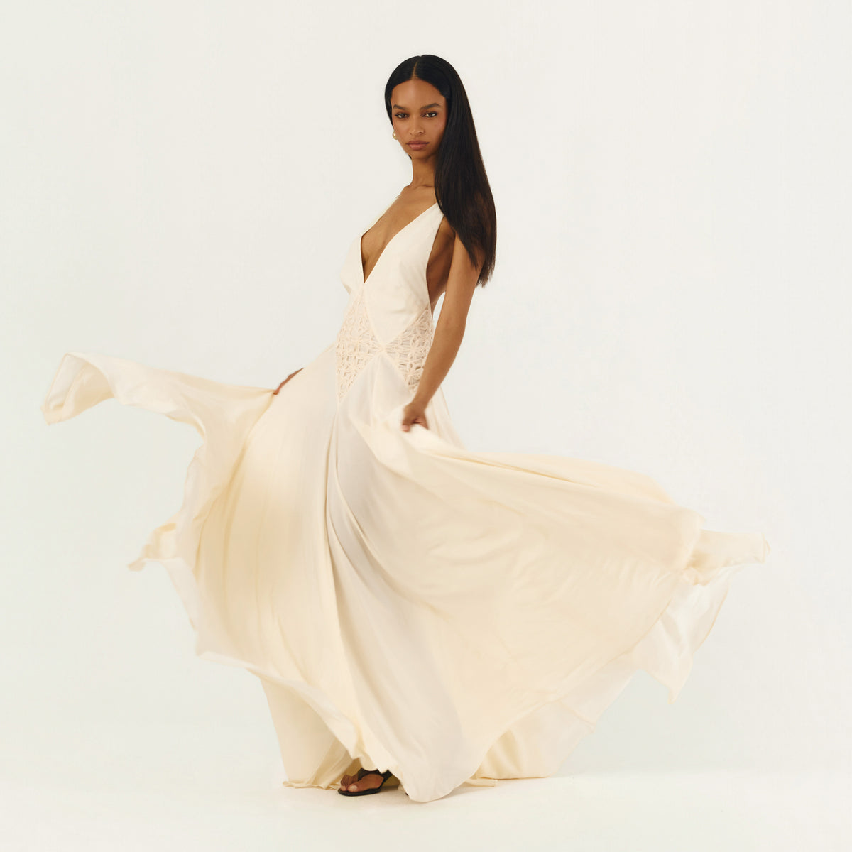 LAVINIA DRESS CREAM