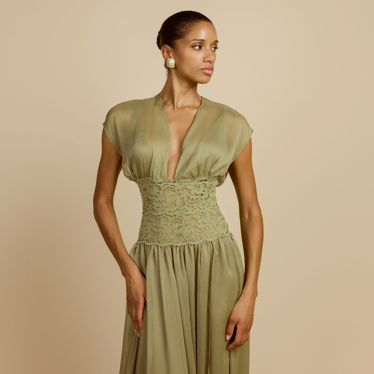 MARY-JANE DRESS PISTACHIO