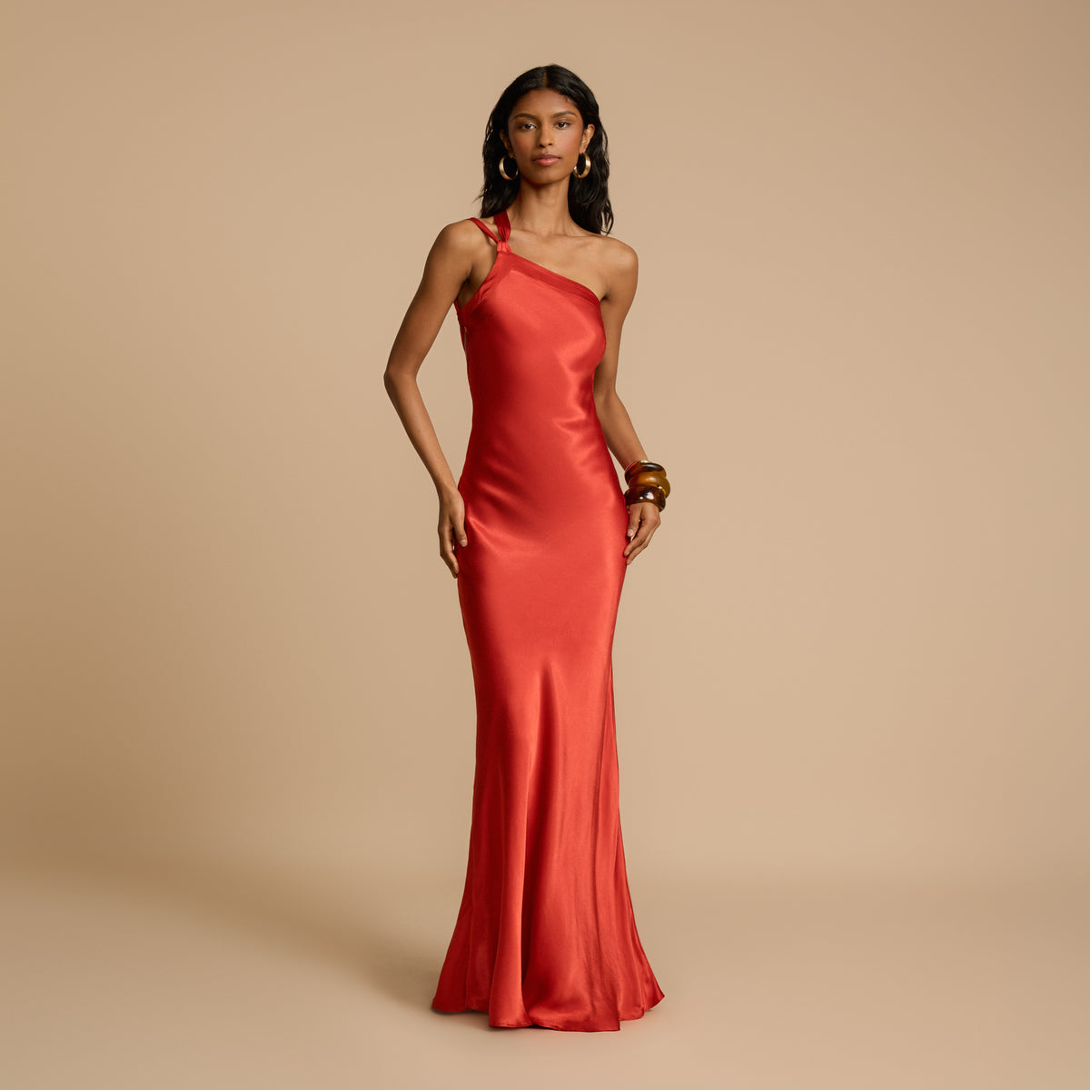 MONIQUE DRESS RUST