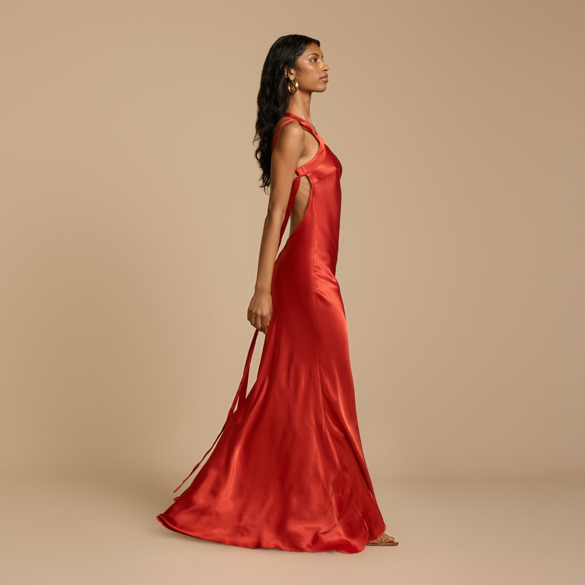 MONIQUE DRESS RUST