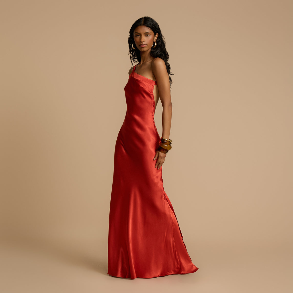 MONIQUE DRESS RUST