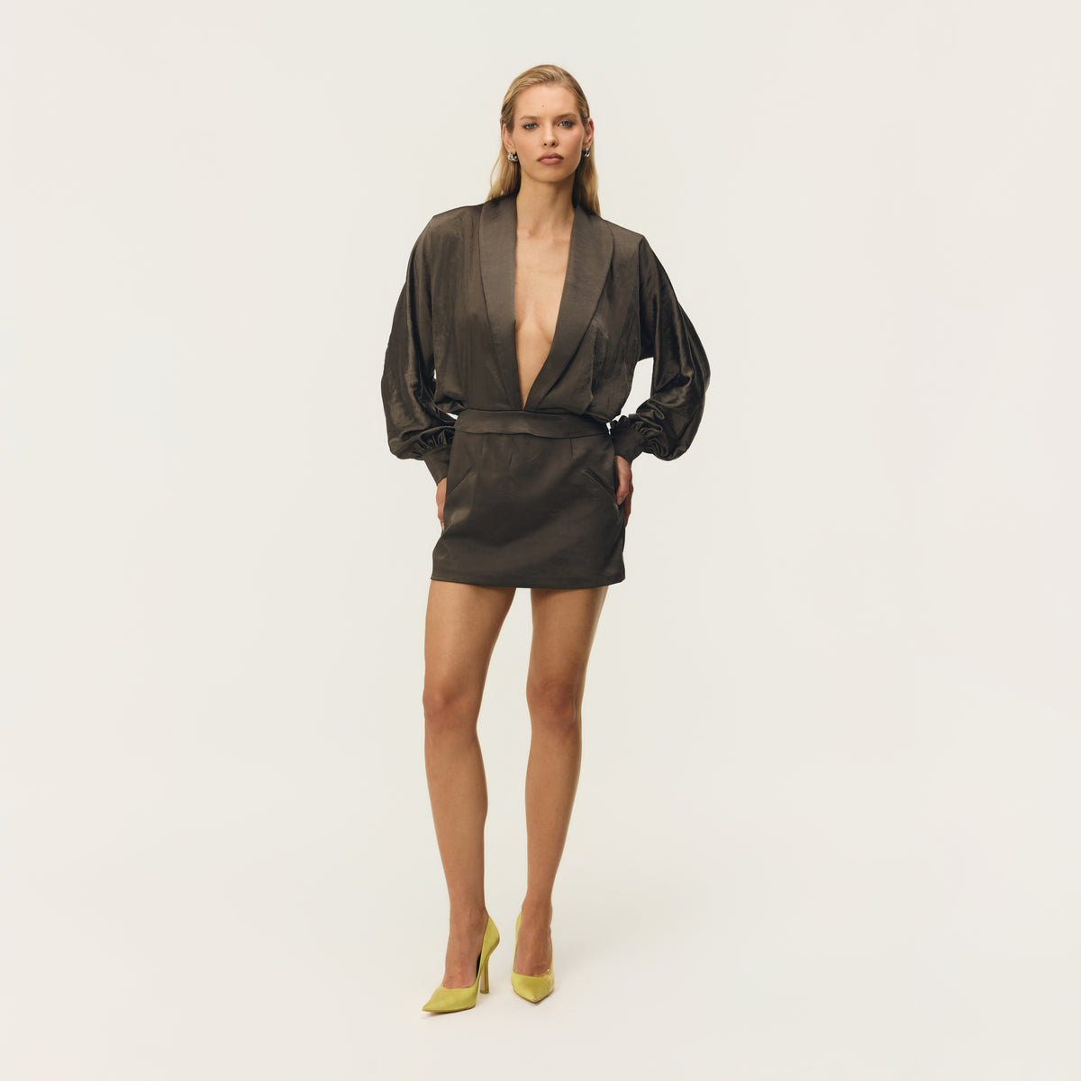 RENA DRESS TRUFFLE