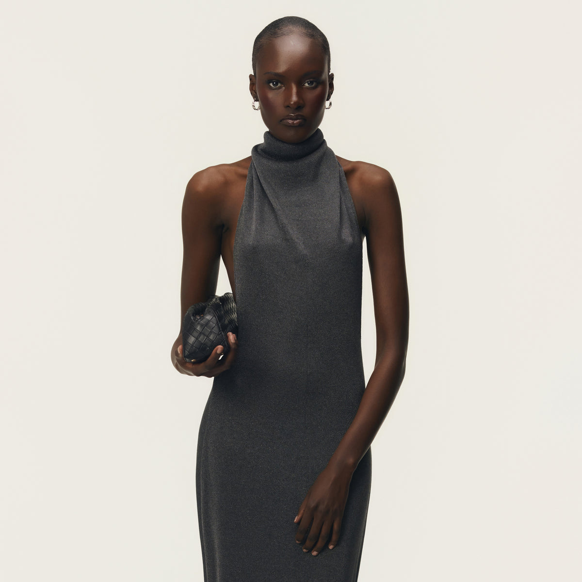 ROMY DRESS CHROME METALLIC