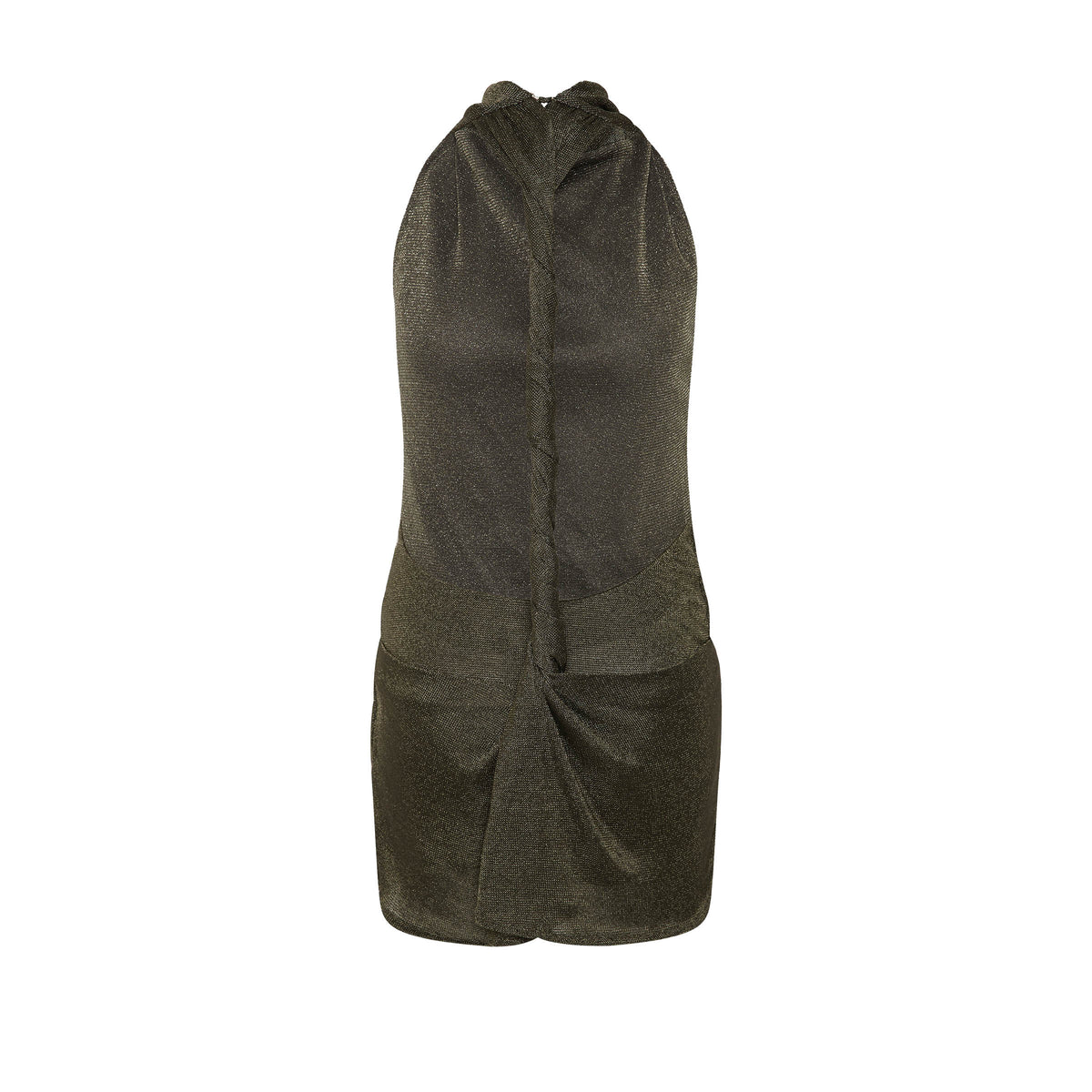 ASHA DRESS KHAKI METALLIC