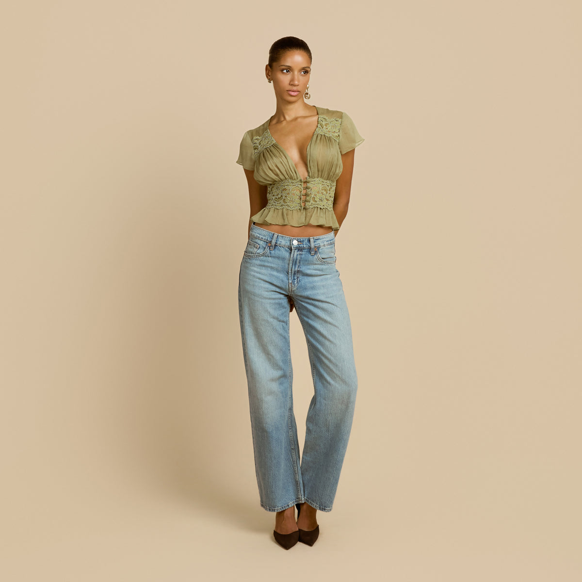 SABRINA TOP PISTACHIO