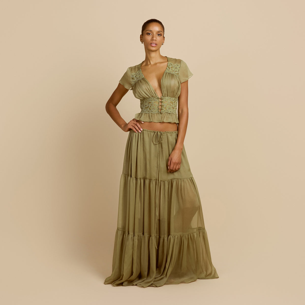 SABRINA TOP PISTACHIO