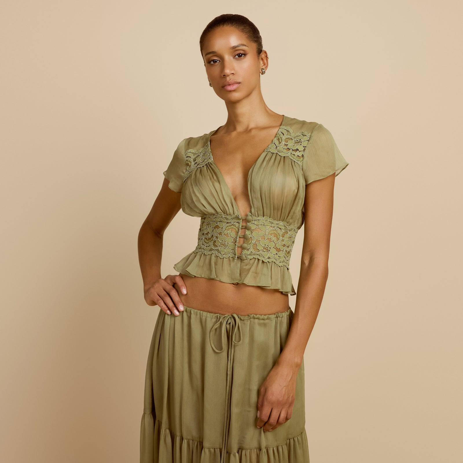 SABRINA TOP PISTACHIO