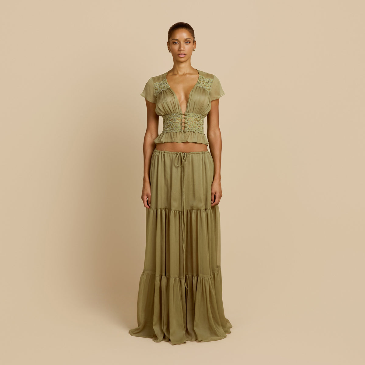 SABRINA SKIRT PISTACHIO