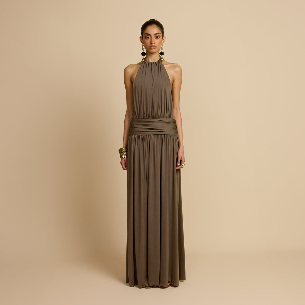 SANTINA DRESS KHAKI