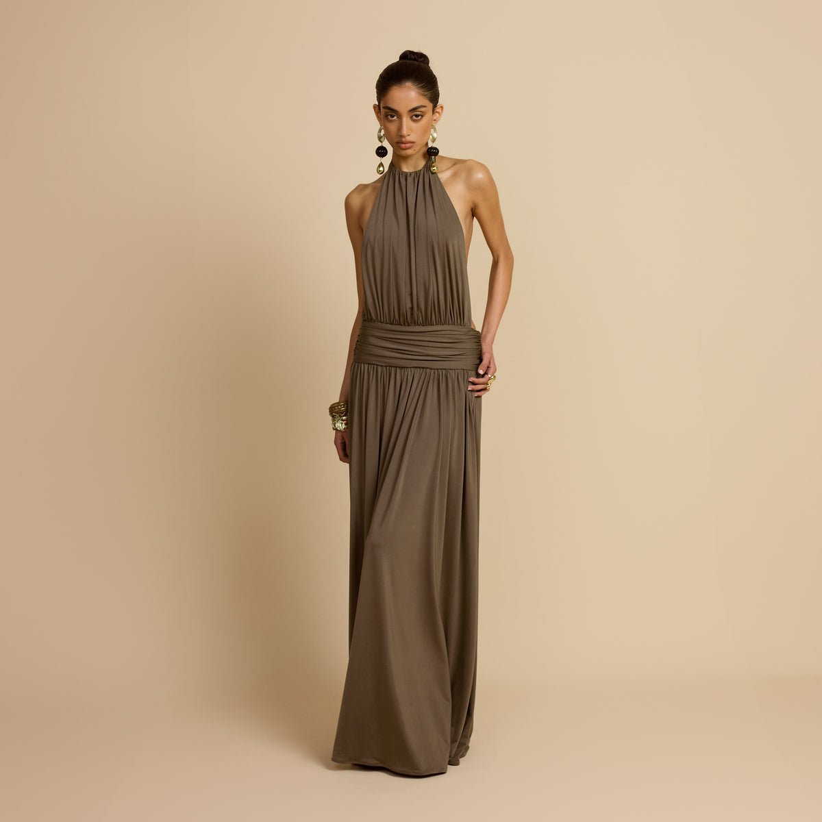 SANTINA DRESS KHAKI