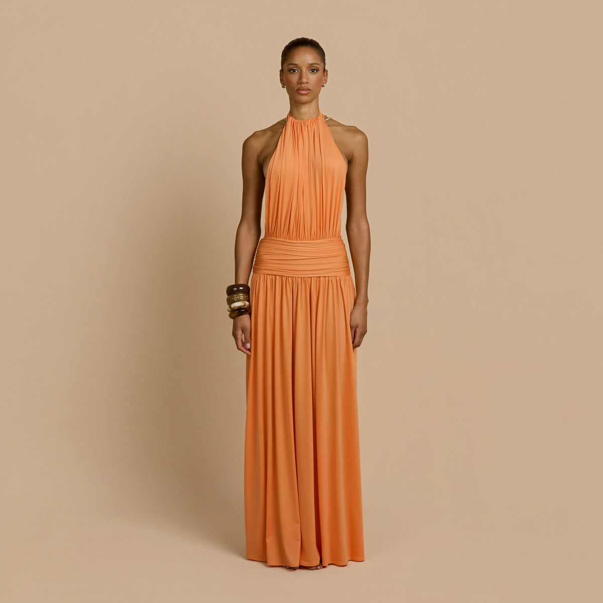 SANTINA DRESS TANGERINE