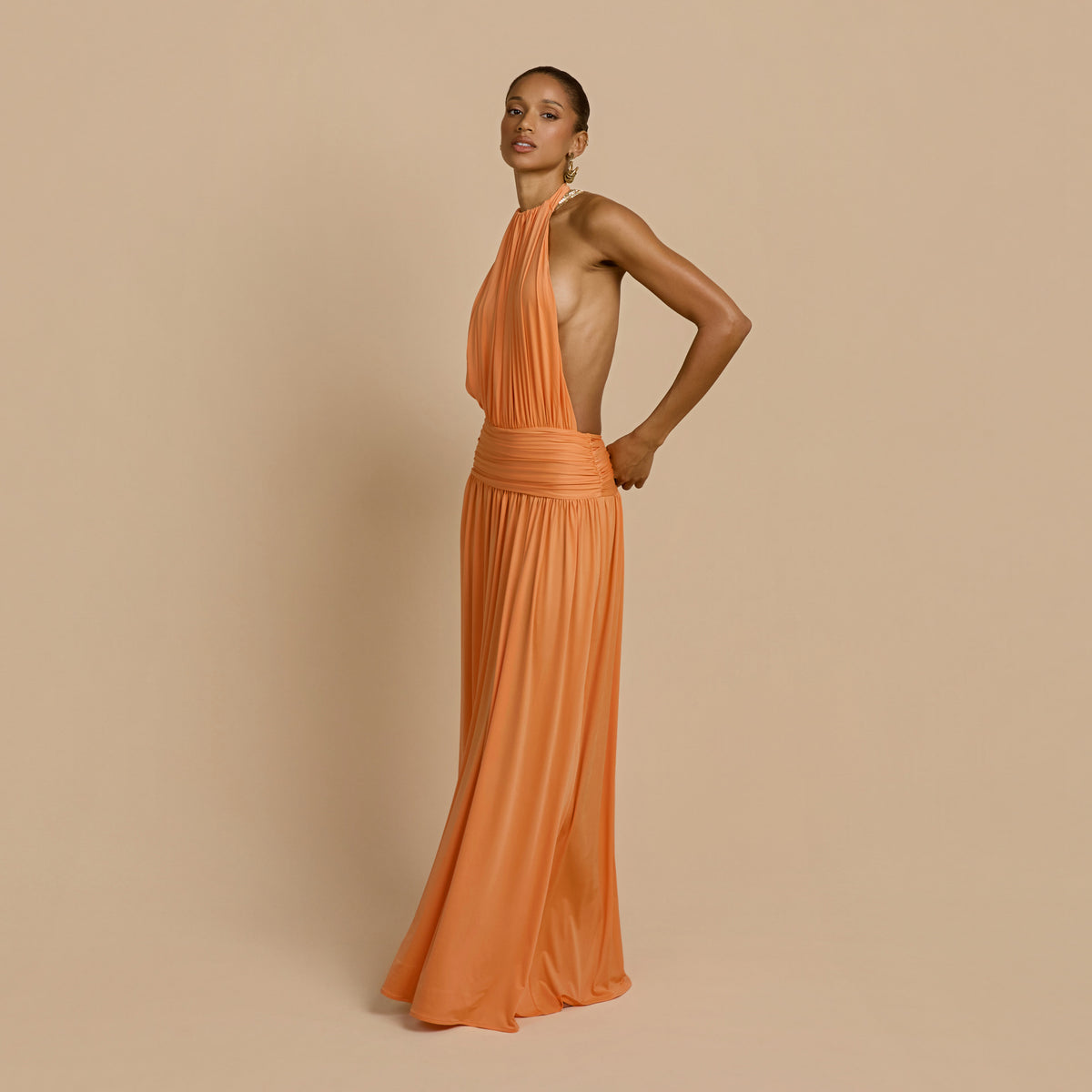 SANTINA DRESS TANGERINE