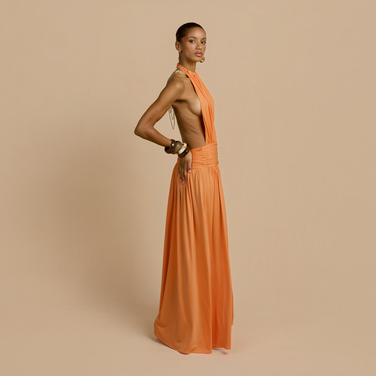 SANTINA DRESS TANGERINE
