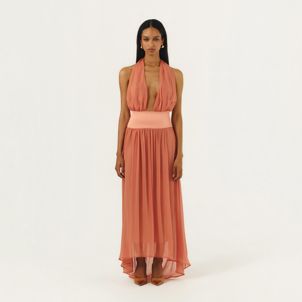 SERENA DRESS CORAL