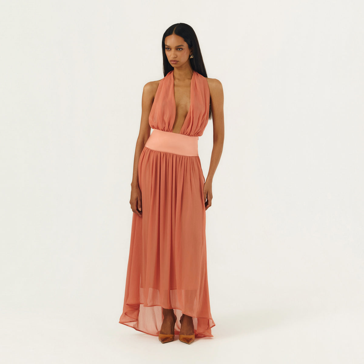 SERENA DRESS CORAL