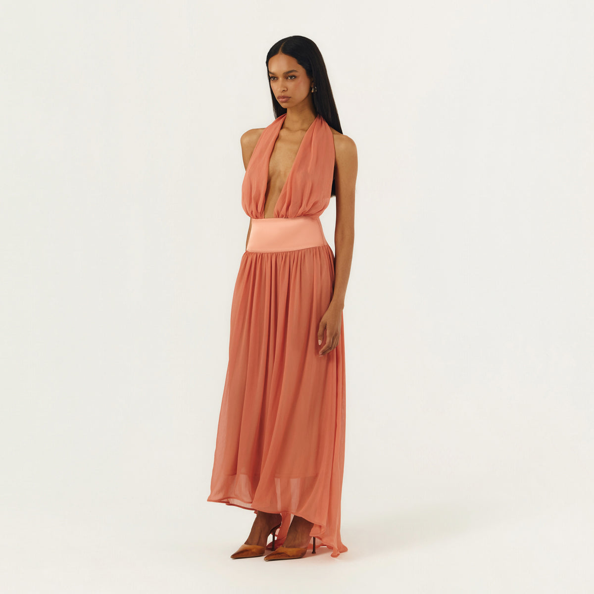 SERENA DRESS CORAL