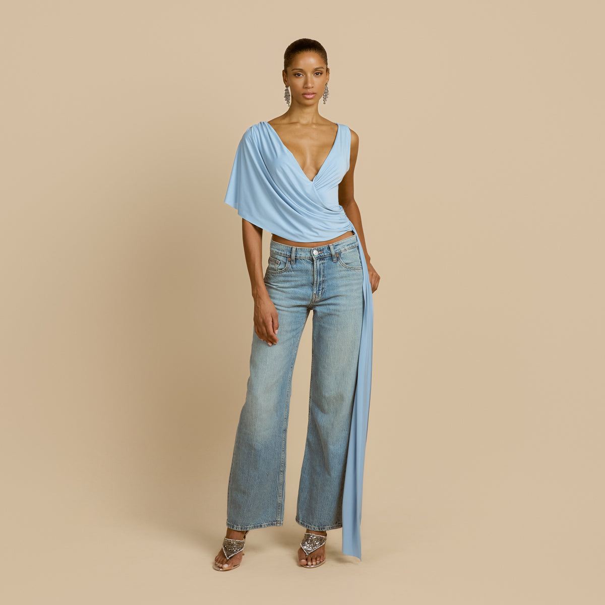 SOLENE TOP BLUE