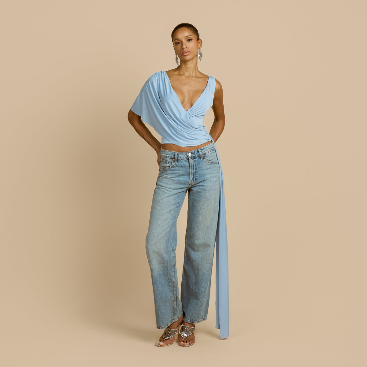 SOLENE TOP BLUE